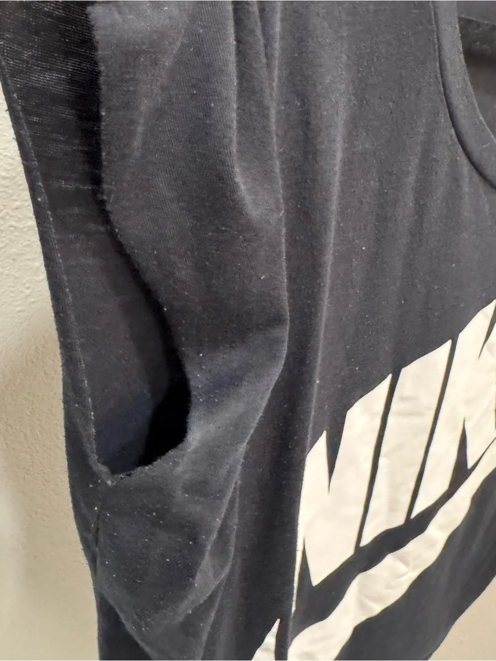 Nike Tunic Tee Shirt Athletic Cut Black Spellout Color Swoosh Women’s M
